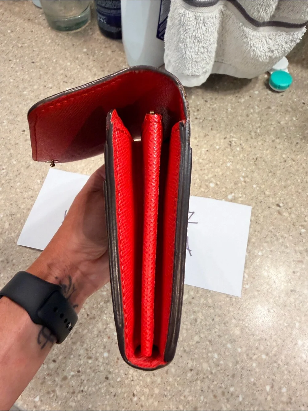 Louis Vuitton Sarah Monogram Canvas Envelope Wallet